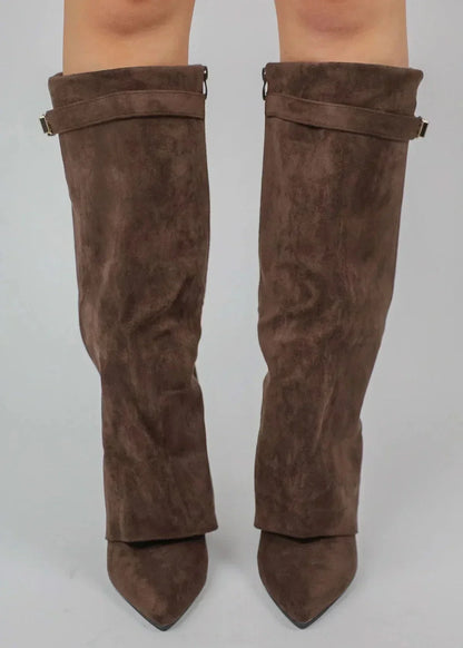 Lavista Suede knee high boots - Brown
